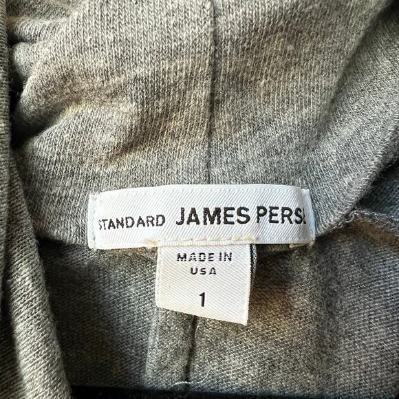 James Perse Heather Gray Lightweight Jersey Turtleneck Size 1 - Picture 4 of 6
